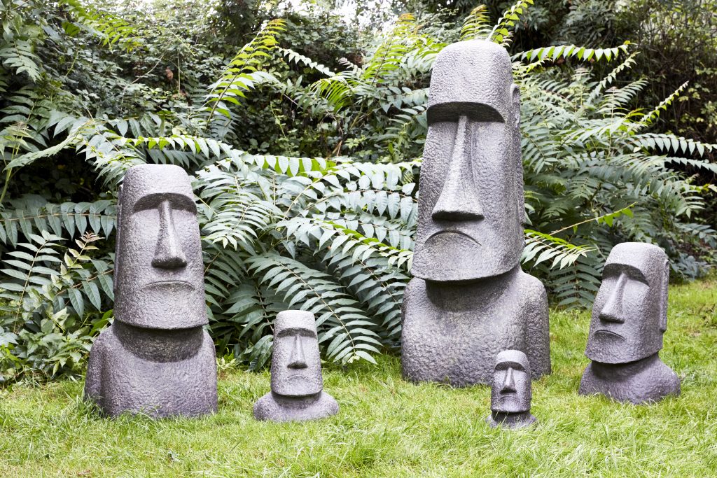 Statue de jardin Moai H 30 cm : Statues de jardin DÉCORIALE jardin -  botanic®